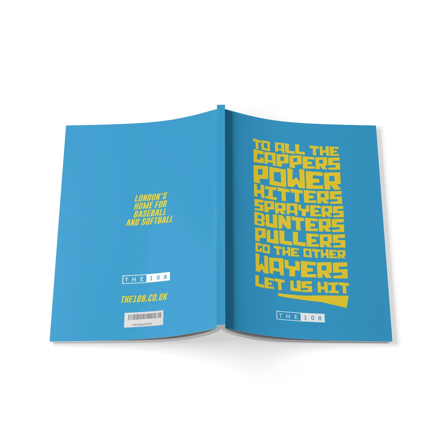 Let Us Hit! Softcover Notebook - Blue - Perfect for Fans and Players