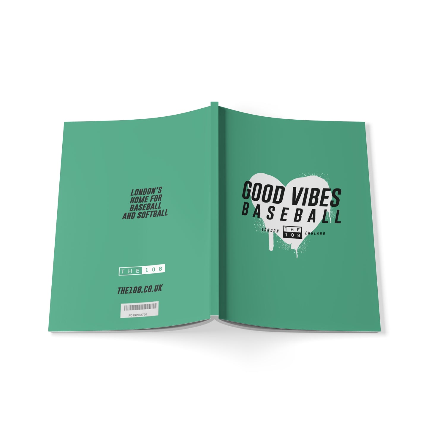 The 108 Good Vibes Baseball Softcover Notebook