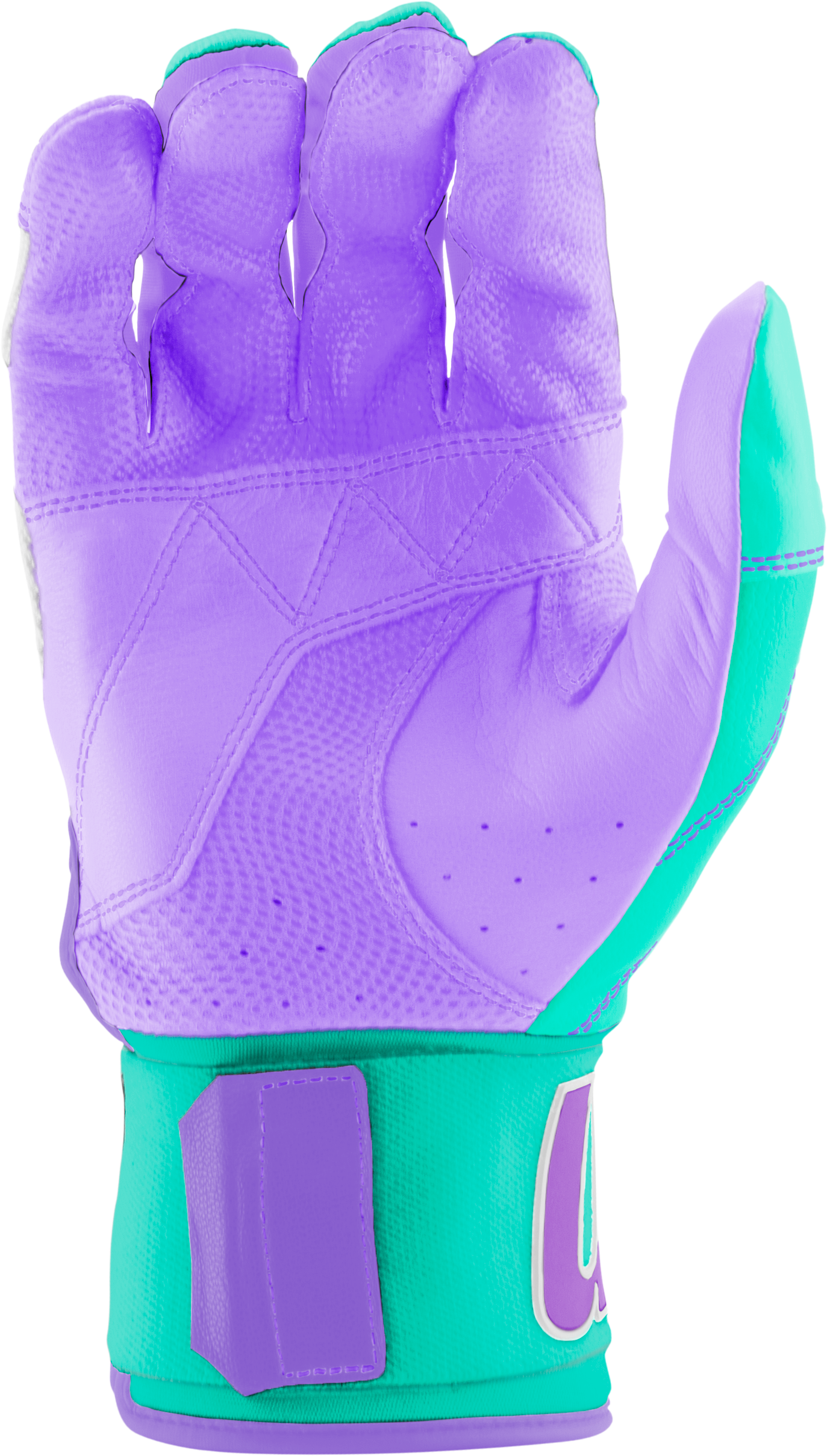 BLACKSMITH BATTING GLOVES V2 - Mint/Purple - alt-b