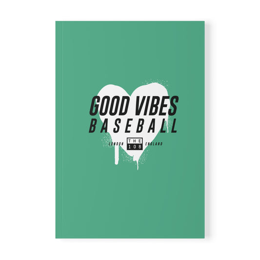 The 108 Good Vibes Baseball Softcover Notebook