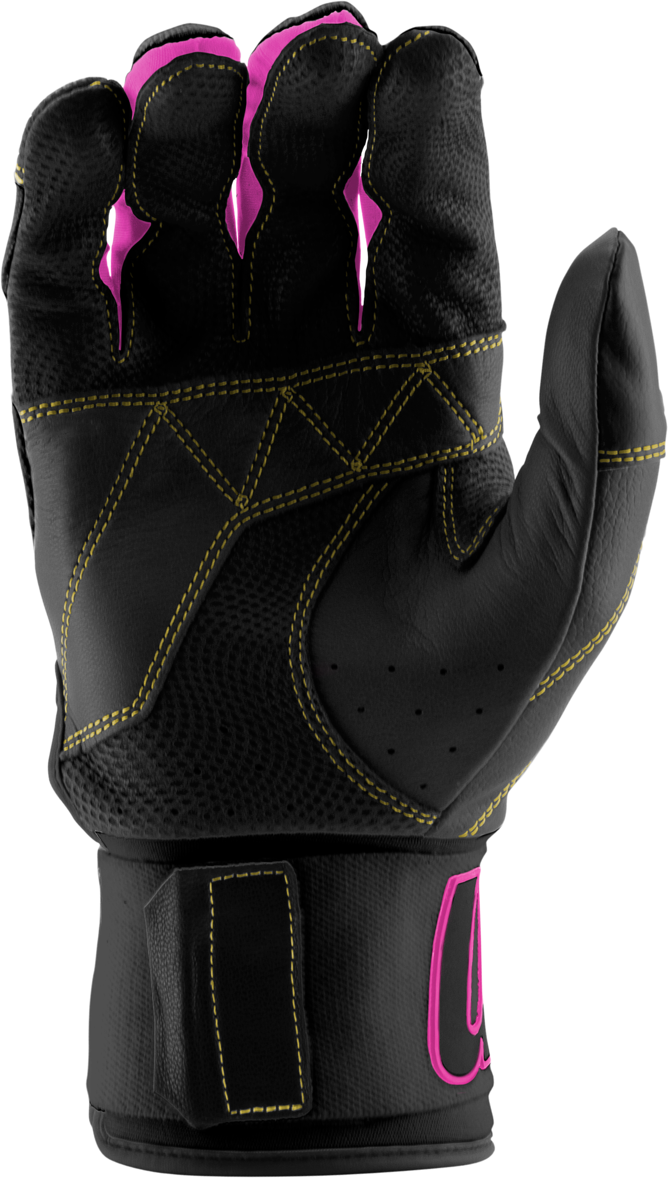BLACKSMITH BATTING GLOVES V2 - Black/Pink - front
