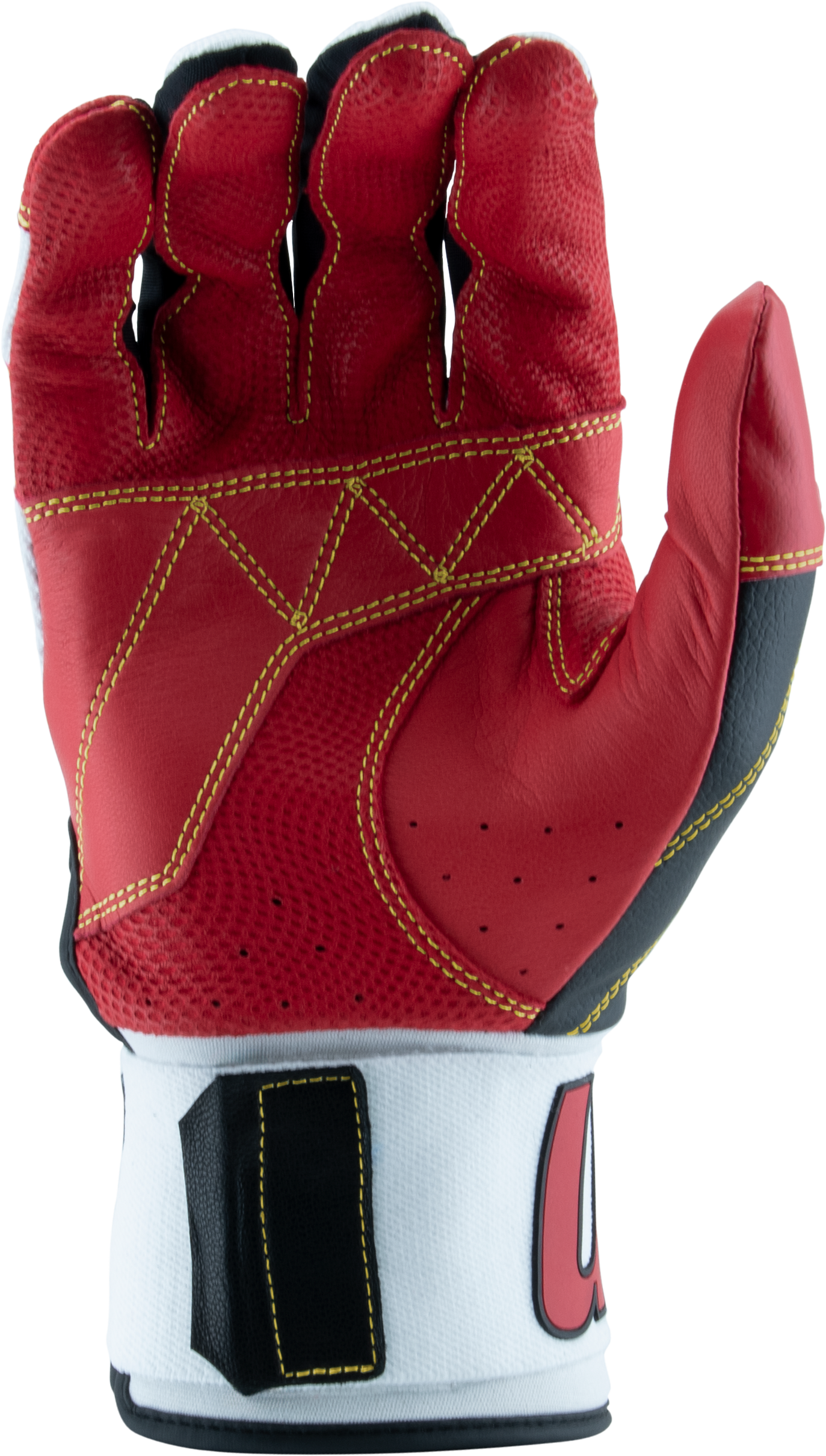 BLACKSMITH BATTING GLOVES V2 - Black/Red - front