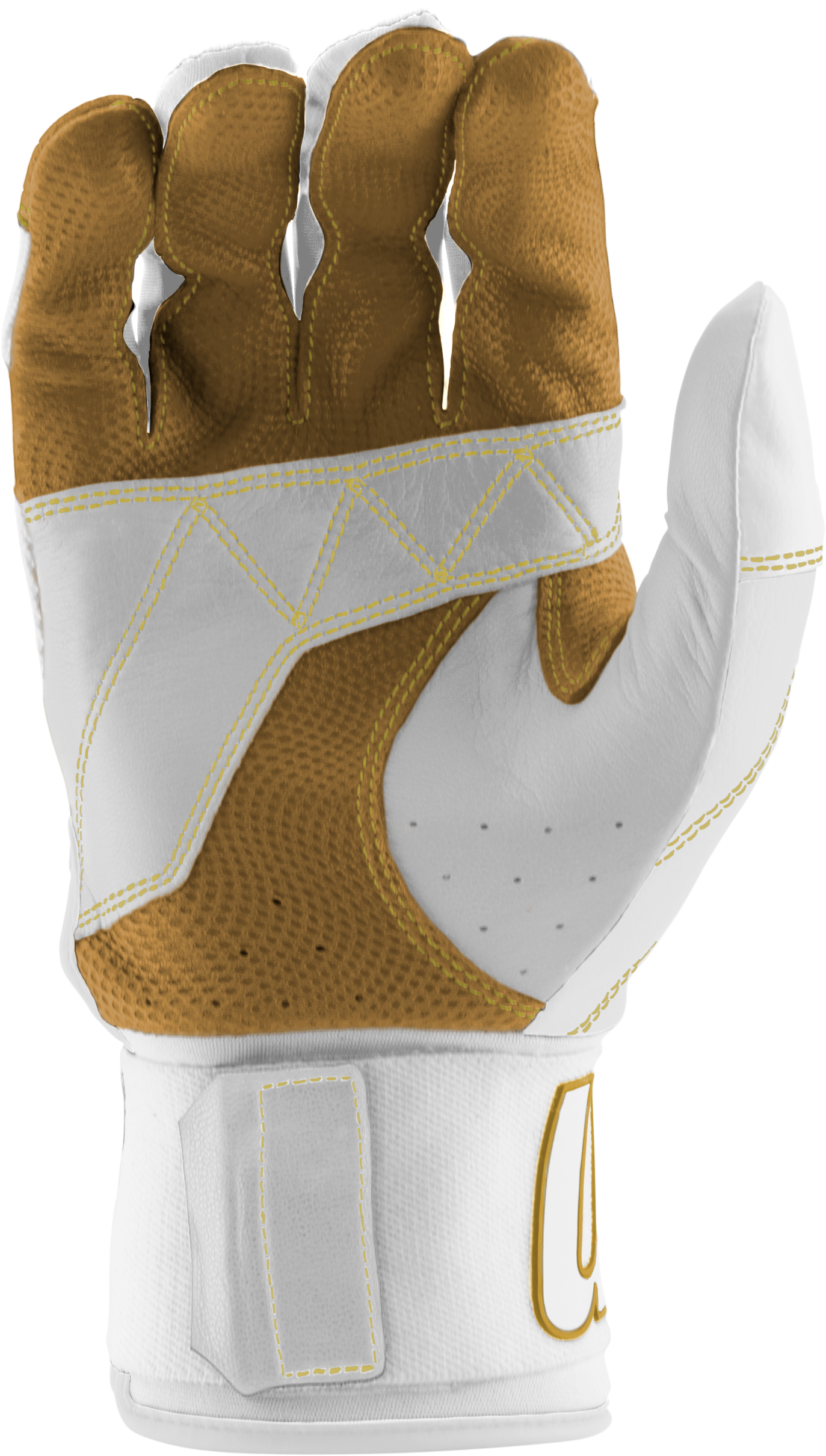 BLACKSMITH BATTING GLOVES V2 - White/White - front
