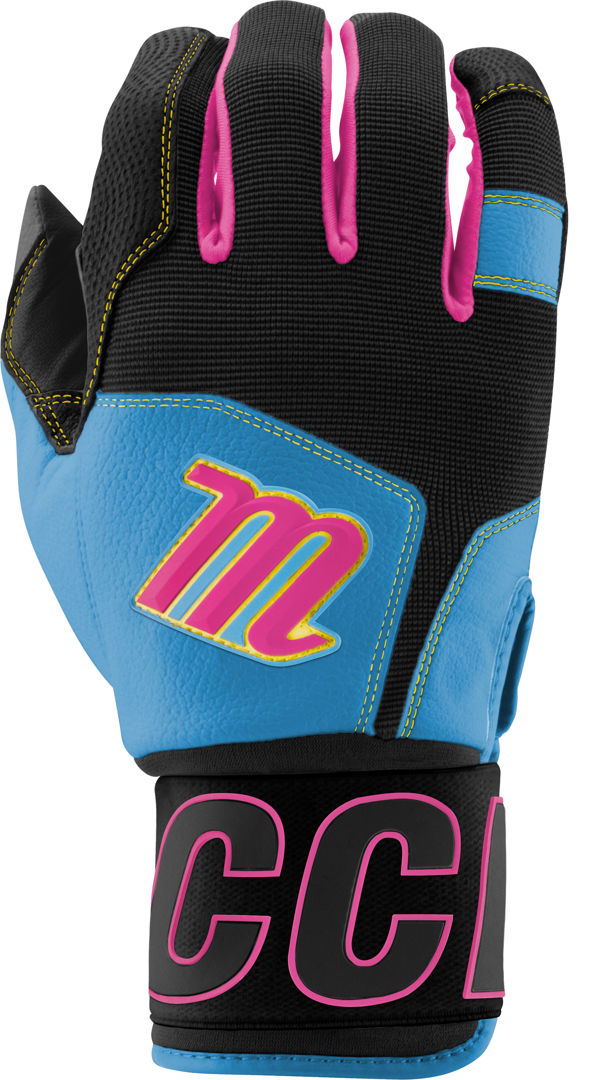 BLACKSMITH BATTING GLOVES V2 - Black/Columbia Blue