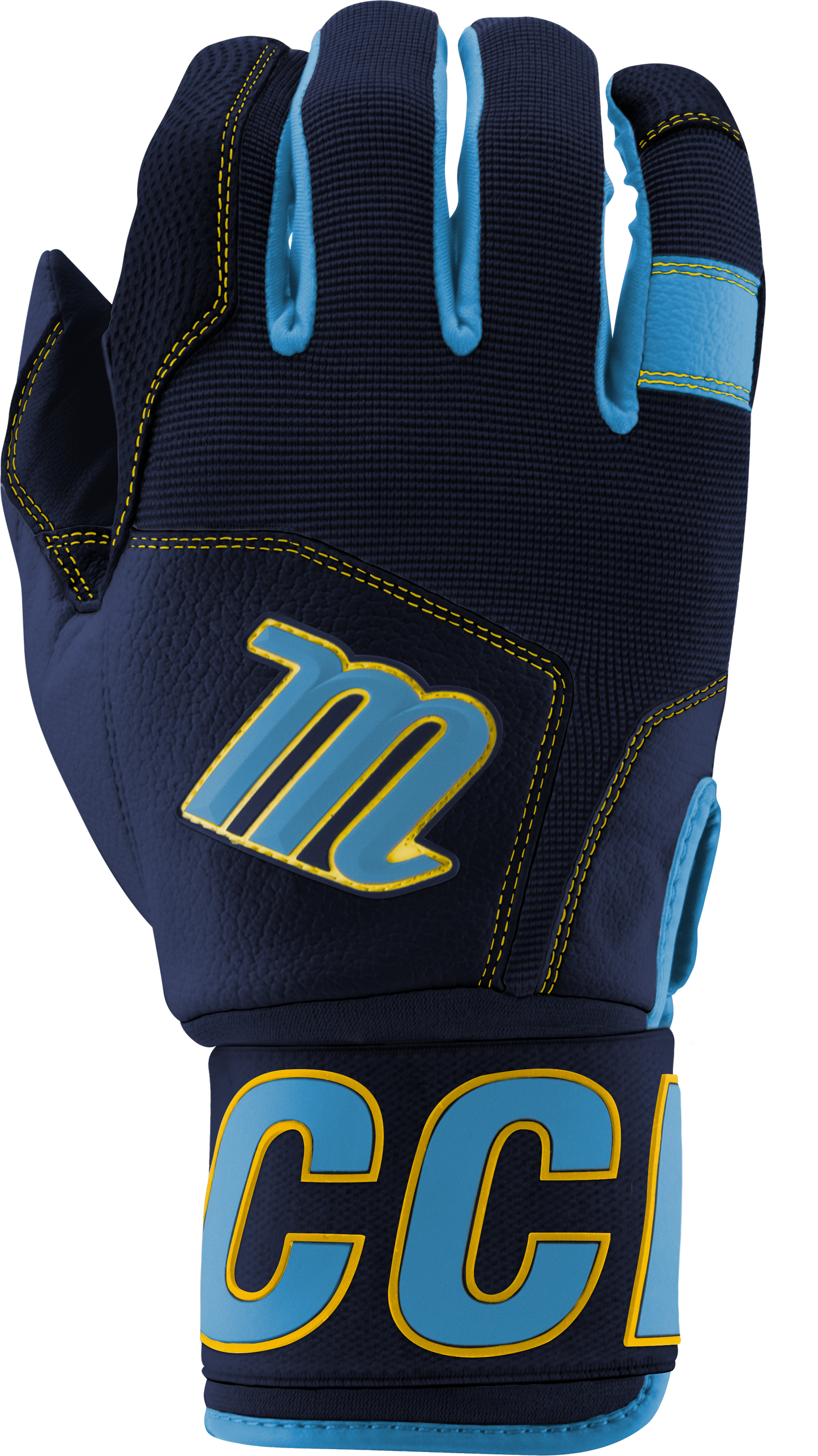 BLACKSMITH BATTING GLOVES V2 - Navy Blue/Columbia Blue - view13