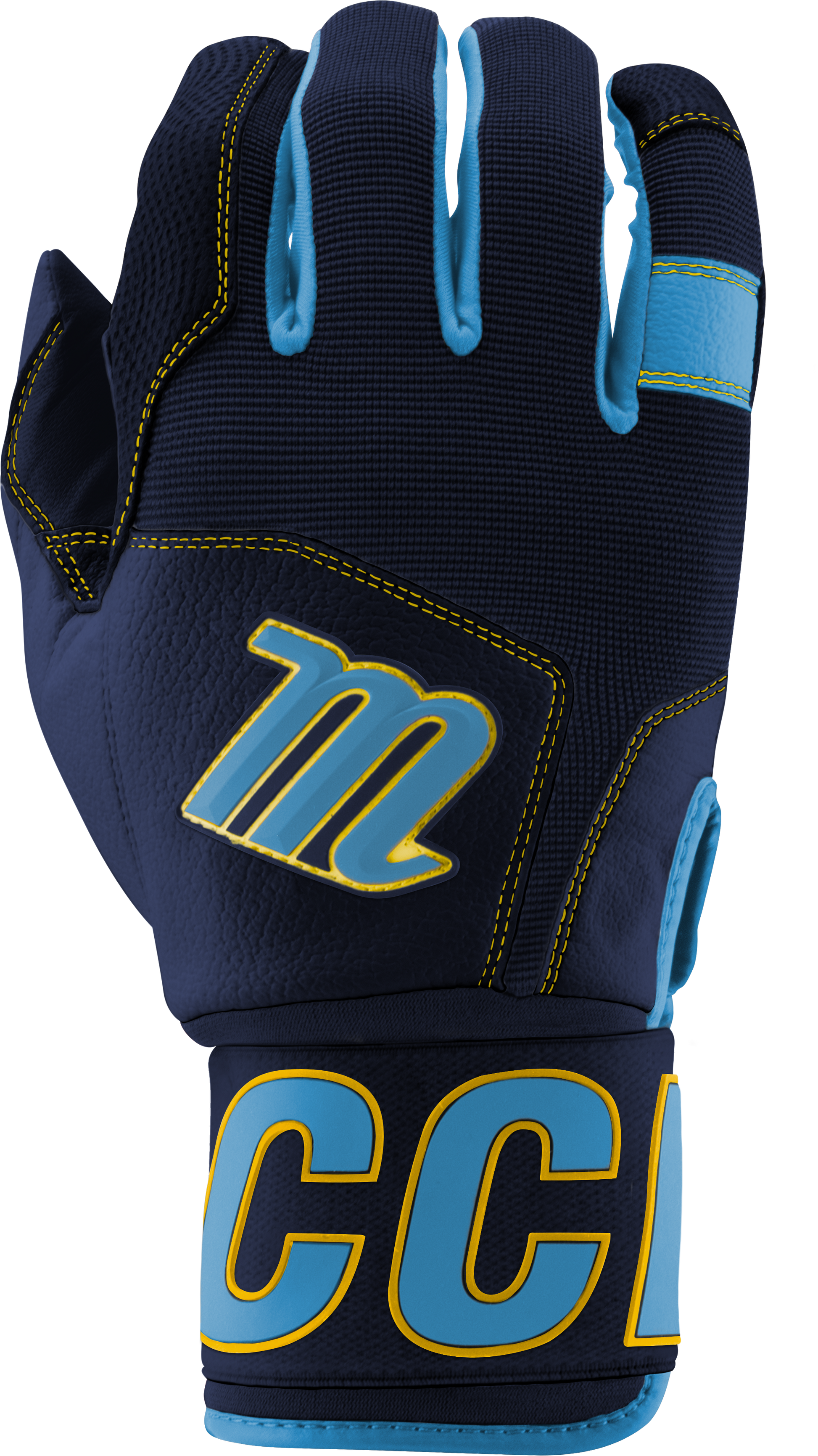BLACKSMITH BATTING GLOVES V2 - Navy Blue/Columbia Blue - view13