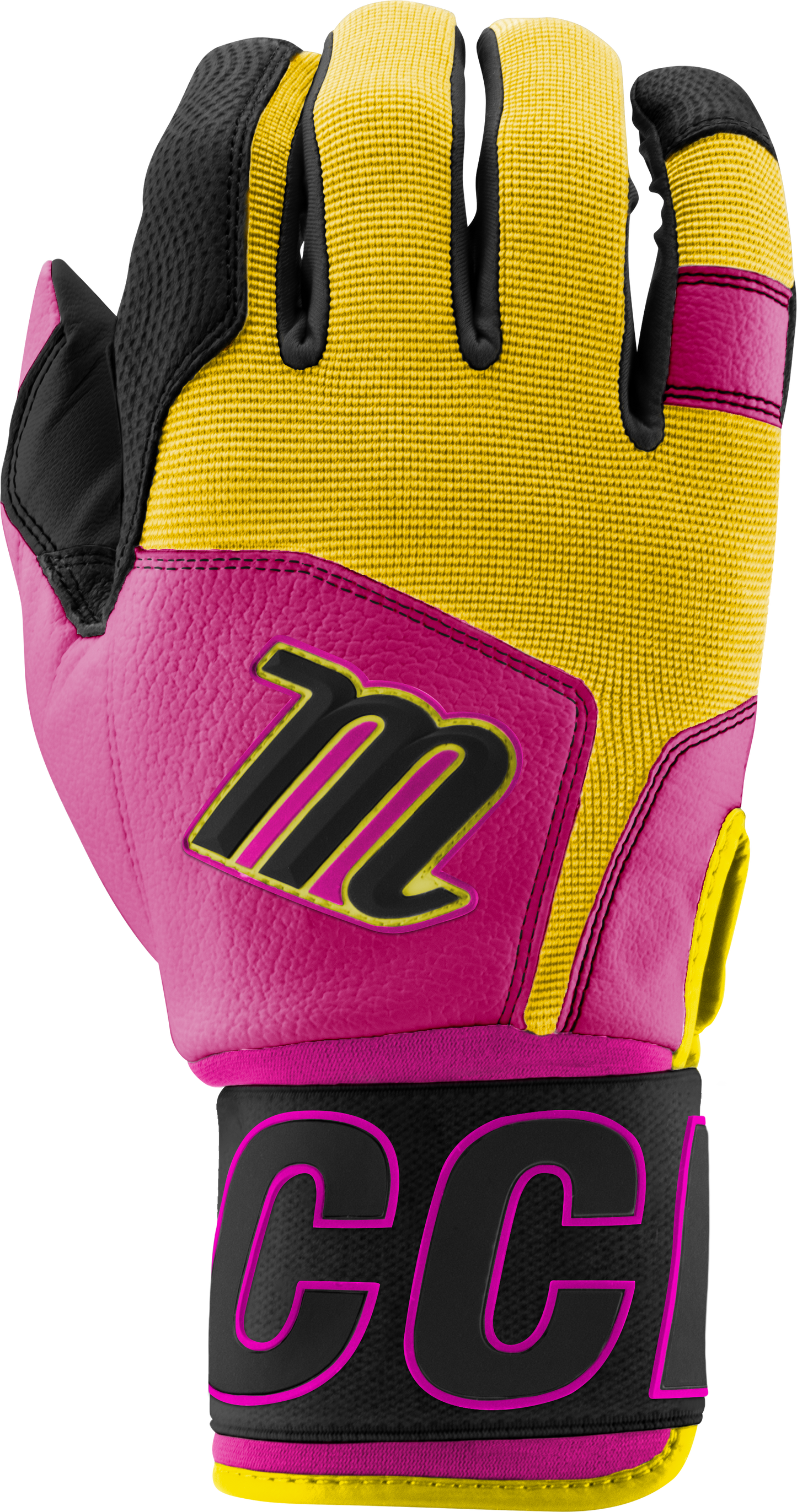 BLACKSMITH BATTING GLOVES V2 - Pink/Yellow - view15