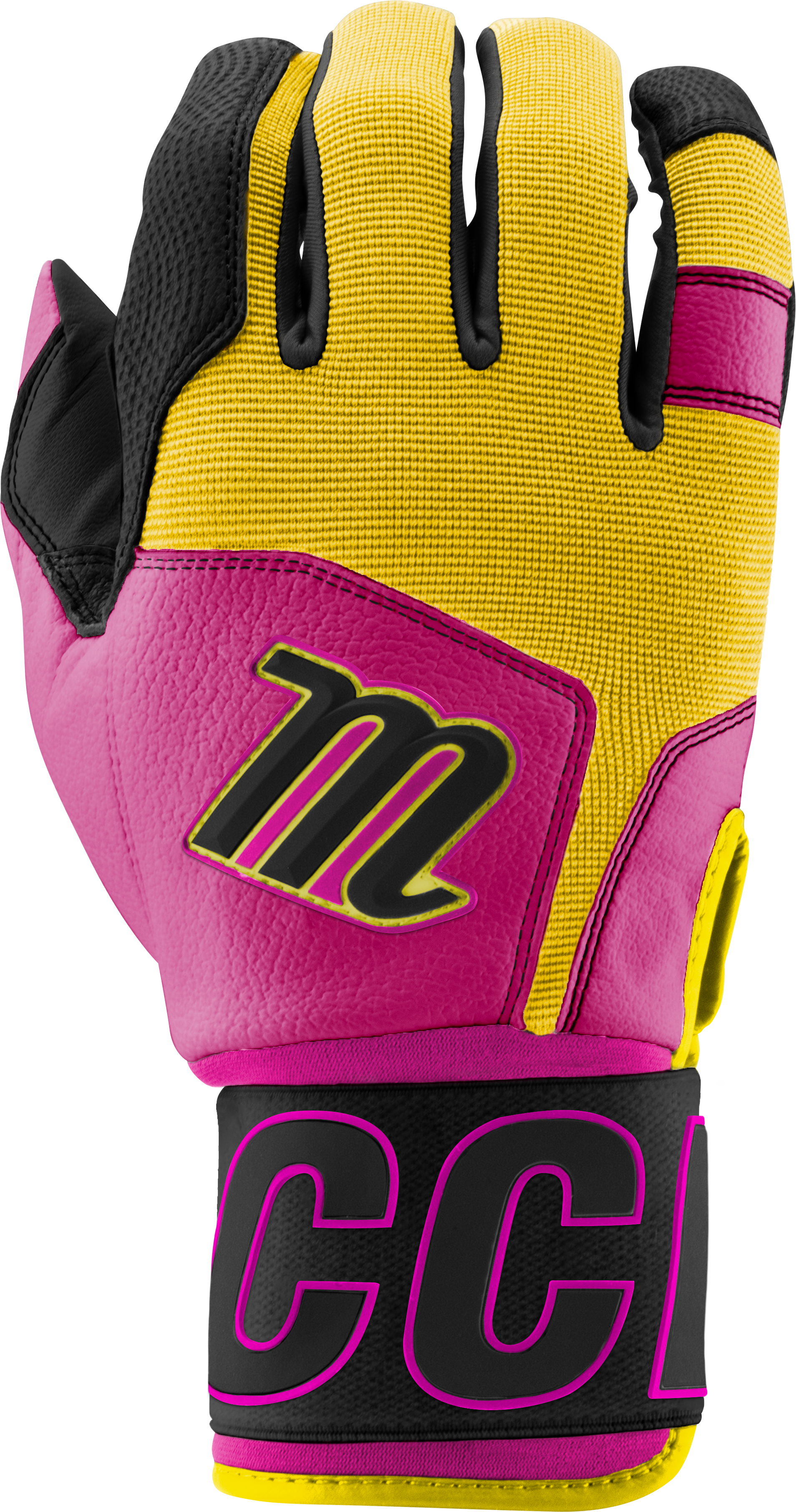 BLACKSMITH BATTING GLOVES V2 - Pink/Yellow - view15