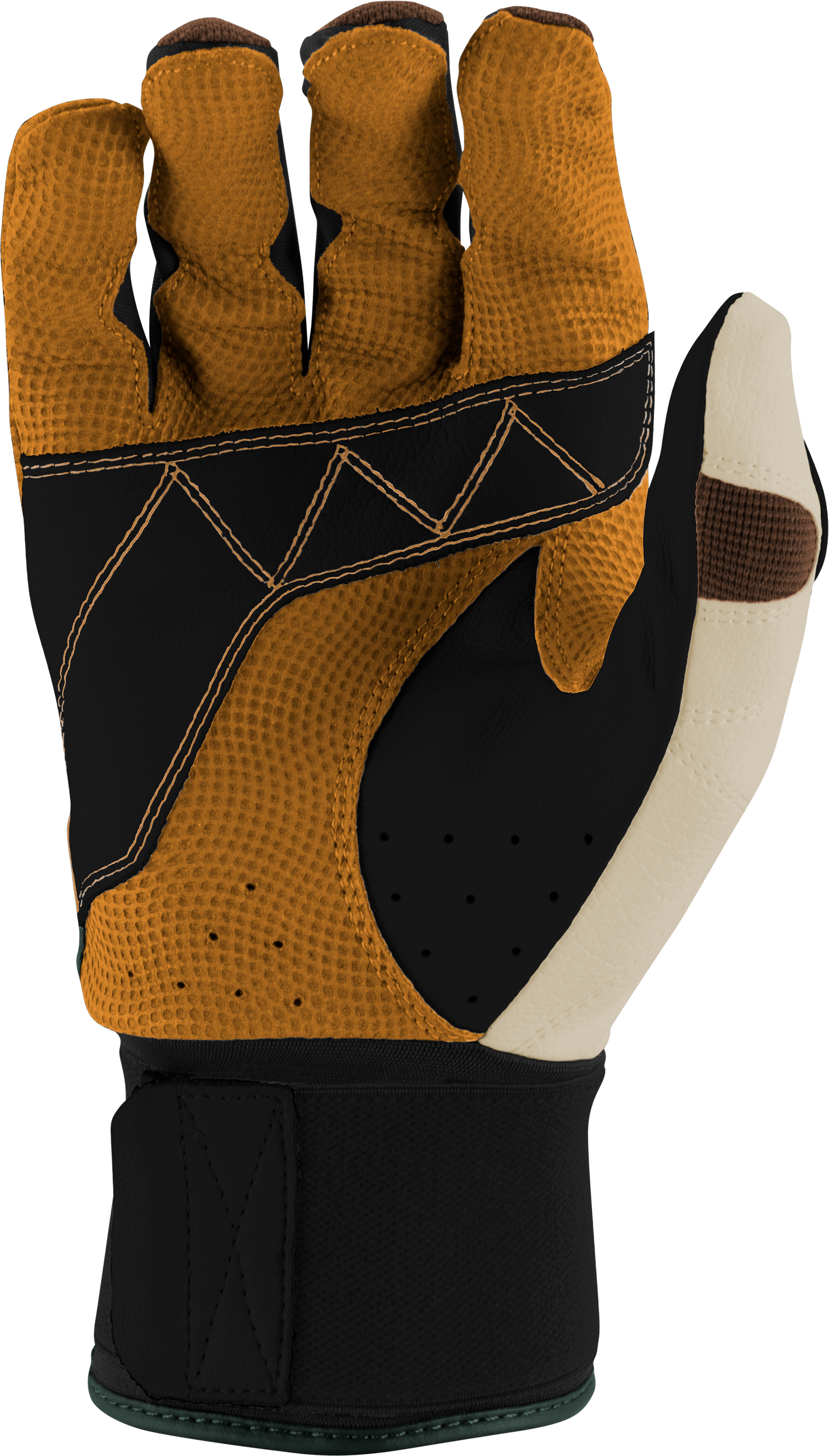 BLACKSMITH FULL WRAP BATTING GLOVES - Brown/Tan - front