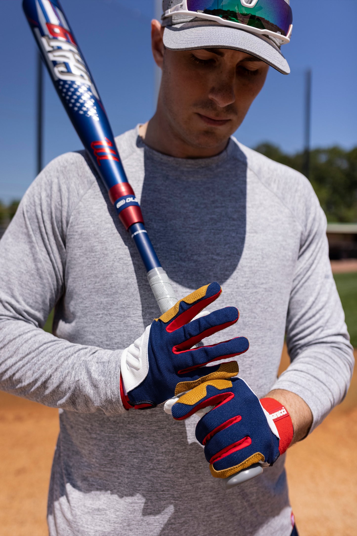 BLACKSMITH FULL WRAP BATTING GLOVES - USA - view04