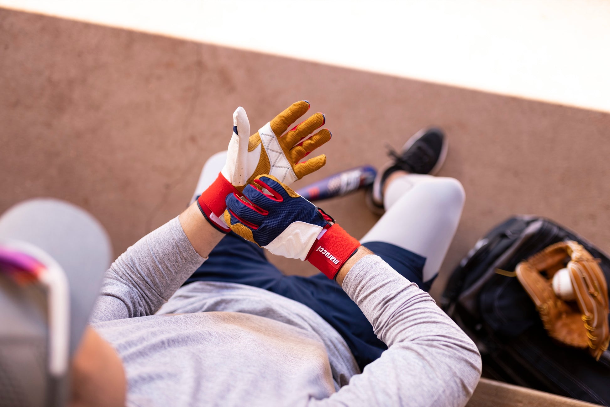BLACKSMITH FULL WRAP BATTING GLOVES - USA - view07