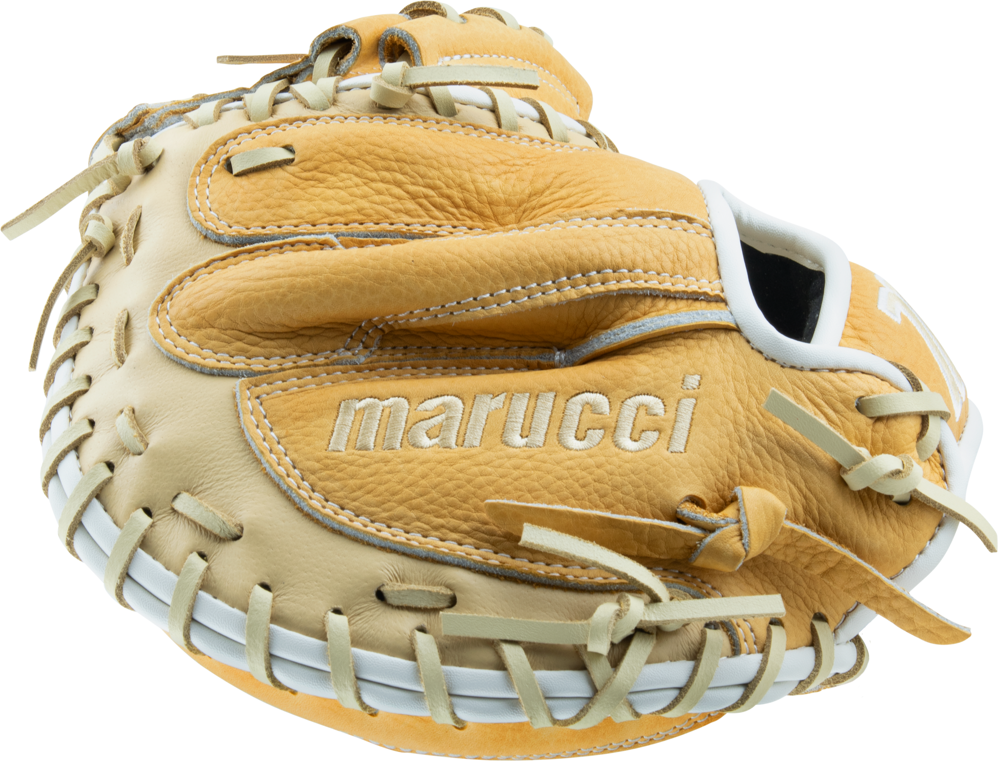 Acadia M Type 220C1 32.00" Solid Web Catchers Mitt - Maroon/Silver/Camel - alt-b
