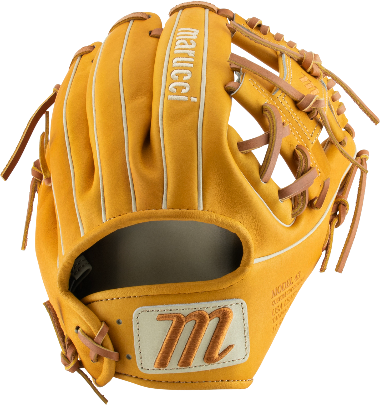 Capitol M Type 43A2 11.5" I-Web - Maroon/Silver/Camel - detail
