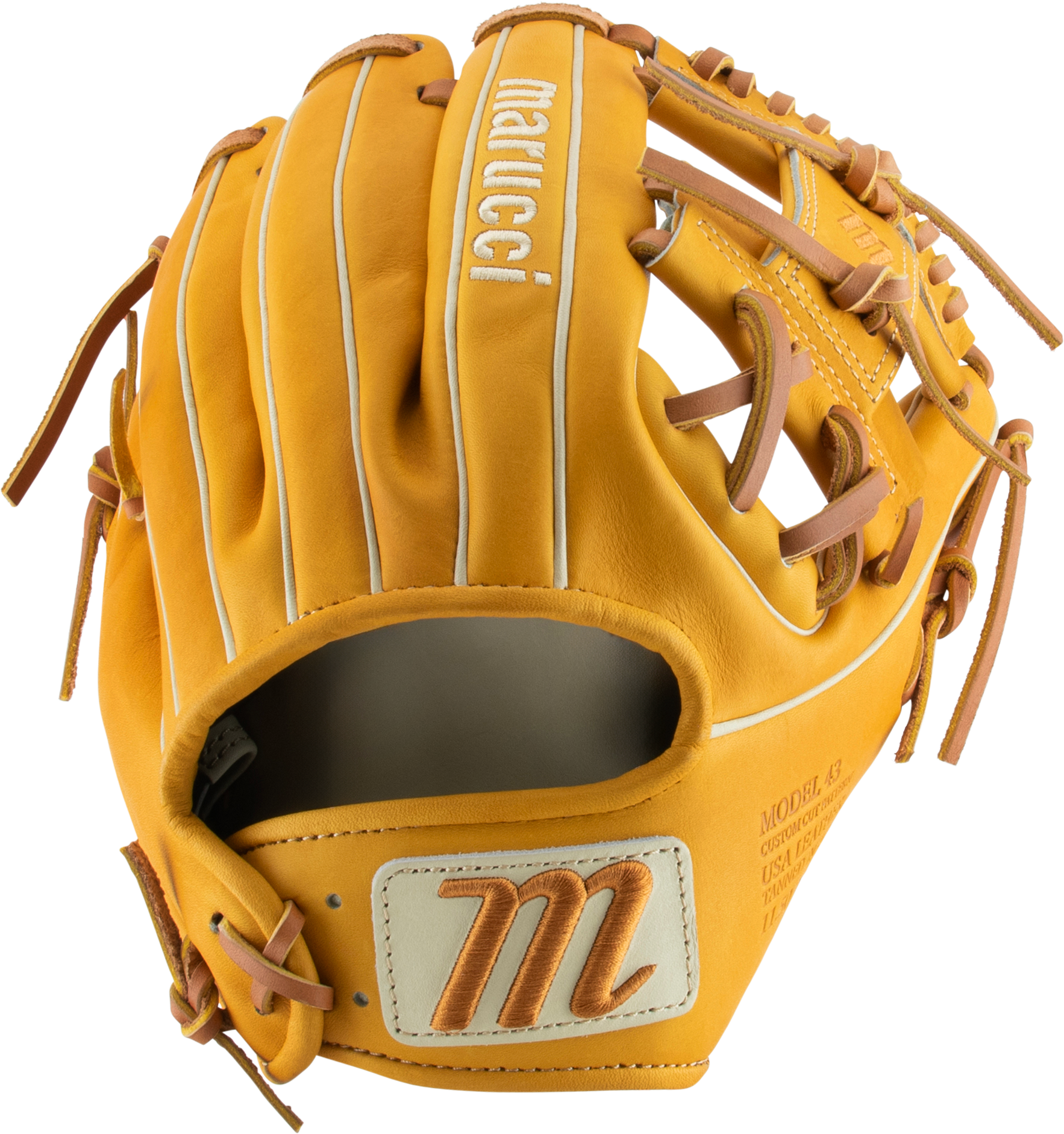 Capitol M Type 43A2 11.5" I-Web - Maroon/Silver/Camel - detail