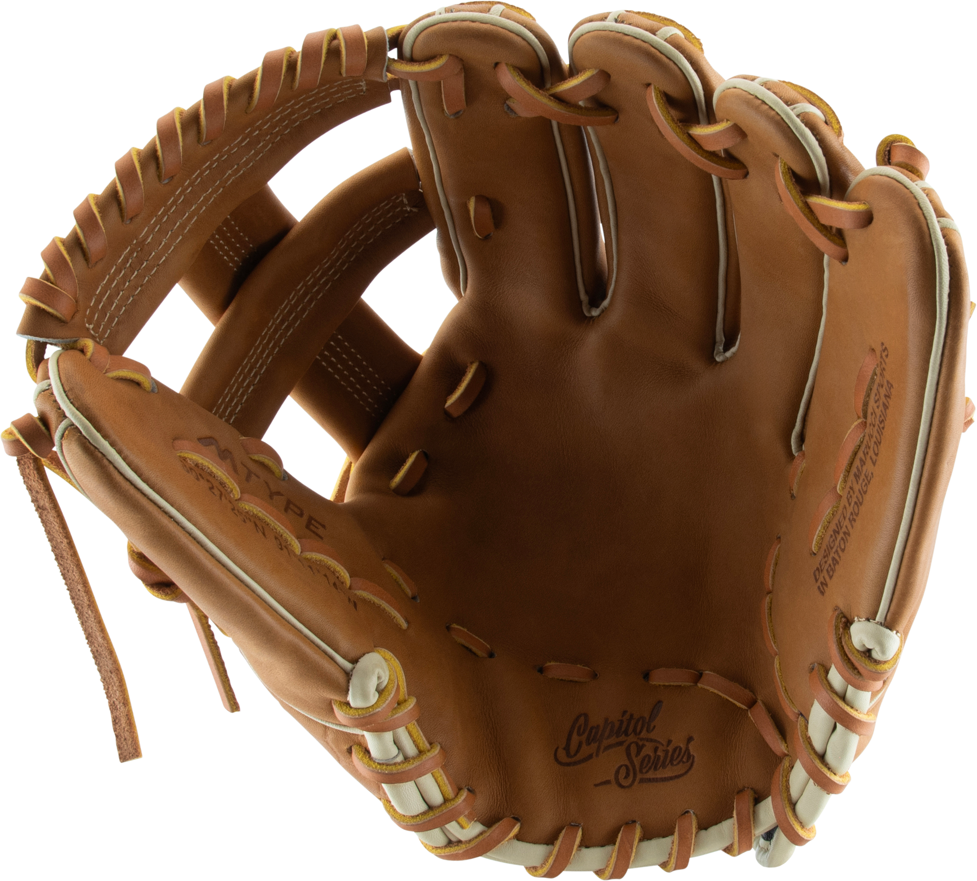 Capitol M Type AB2 11.75" Single Post - Tan/Gold/Tan - alt-c