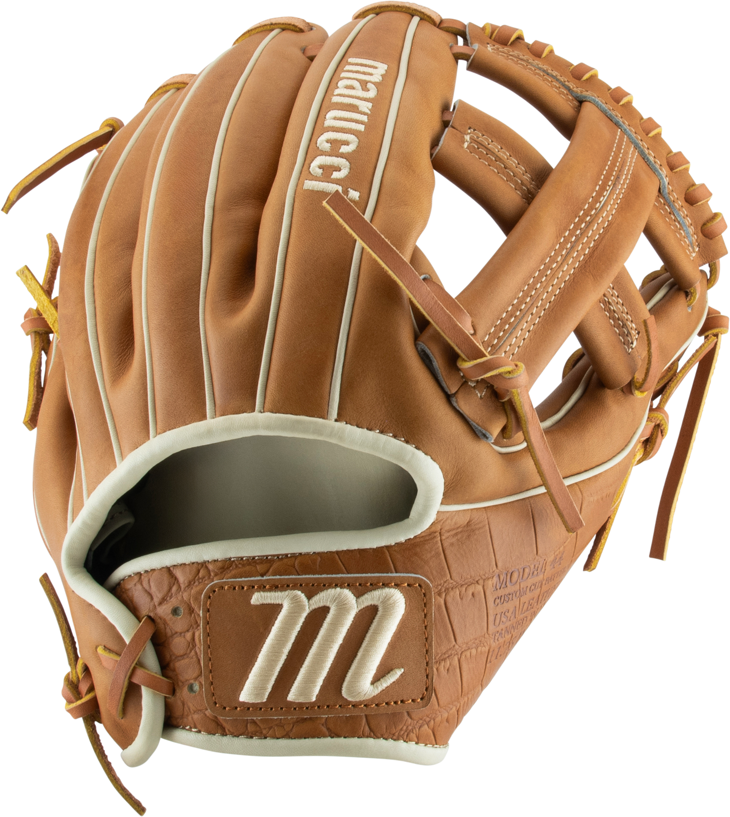 Capitol M Type AB2 11.75" Single Post - Tan/Gold/Tan - detail