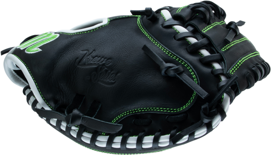 Krewe M Type 225C1 32.50" Solid Web Catcher's Mitt - Black/Neon Green
