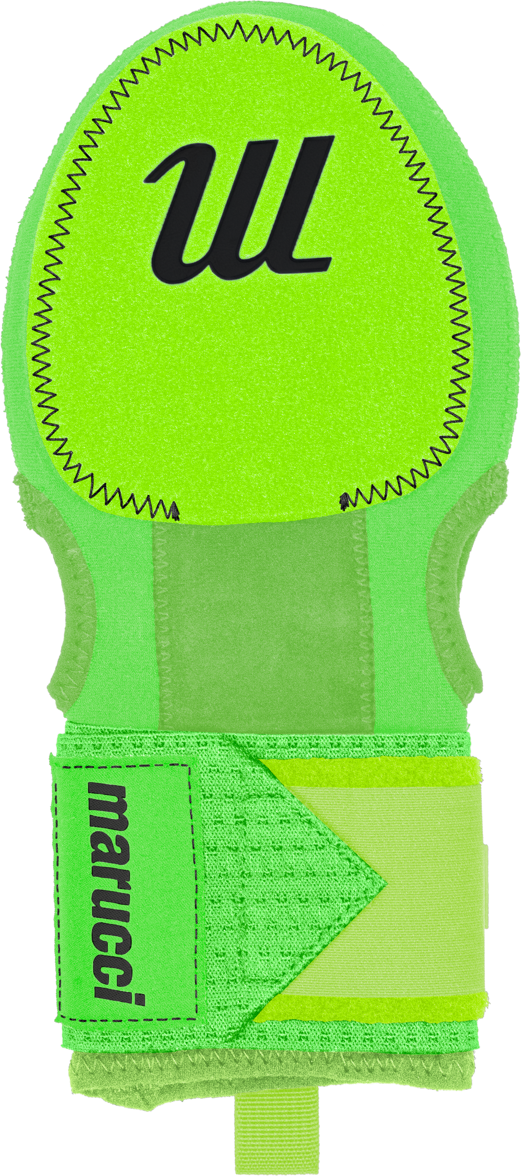 ADULT SLIDING MITT - Black/Neon Green
